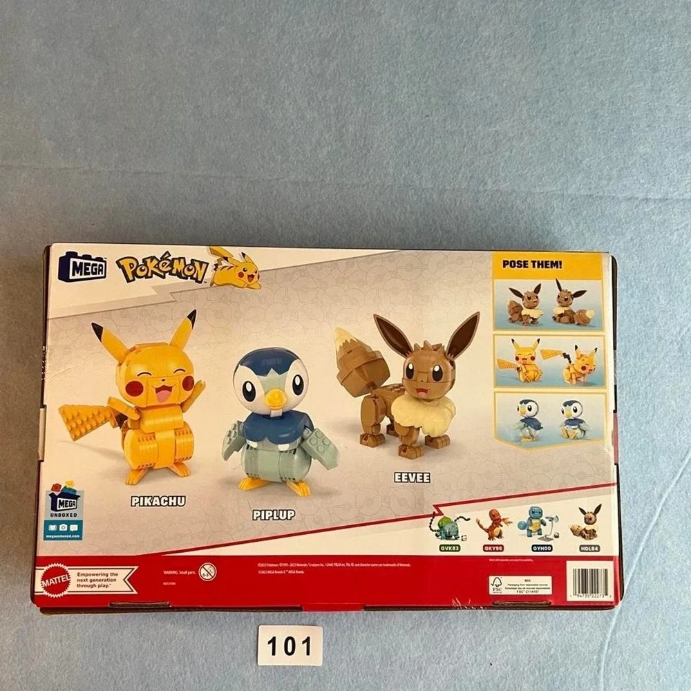 Mega Blocks Pokemon Build & Show Pokemon Trio NEW Build and Show